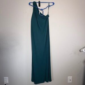 Soma Teal One-Shoulder Maxi Dress